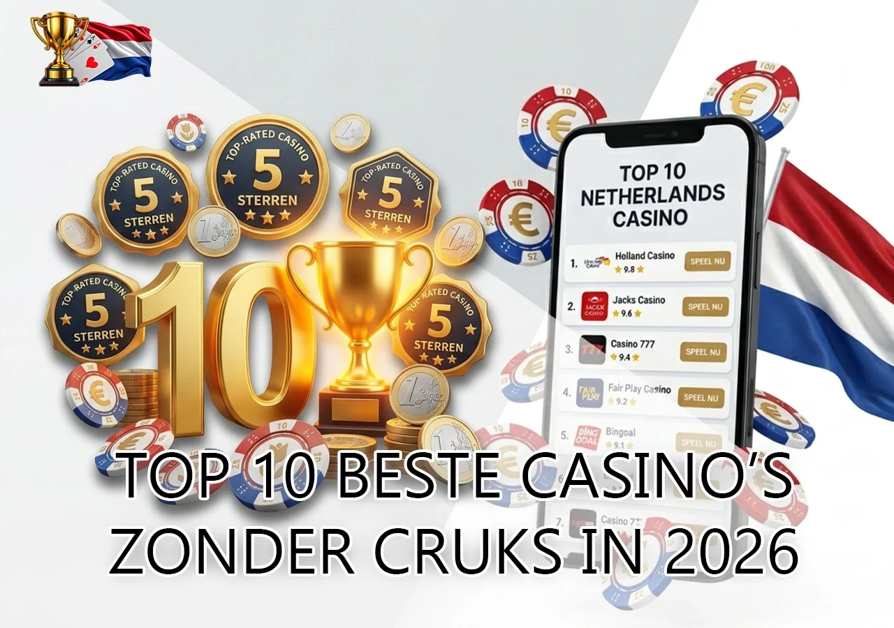 Overzicht van de top 10 beste online casino's zonder Cruks in 2026